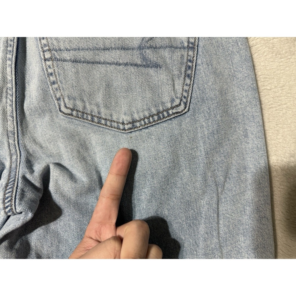 American Eagle Jeans Womens 6 Highest Rise Baggy Straight Leg Blue 27x30.5 - Picture 10 of 11